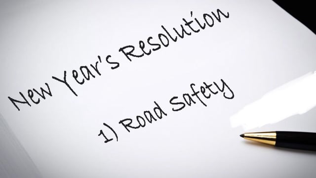 Road safety urged as a New Year resolution