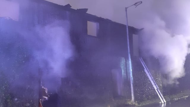 Male 'seen running from scene' of fire at old co-op building