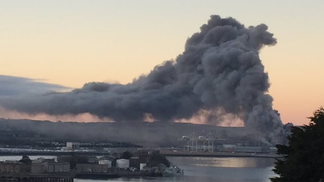 Emergency services called to fire at R&H Hall grain facility in Cork Port