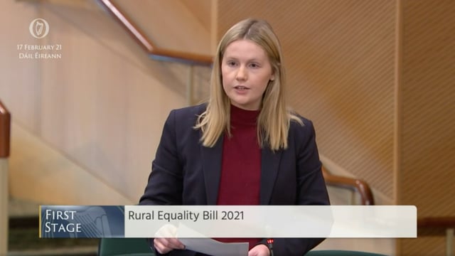 'We have a once-in-a-lifetime opportunity': Rural Equality Bill 2021 introduced in the Dáil