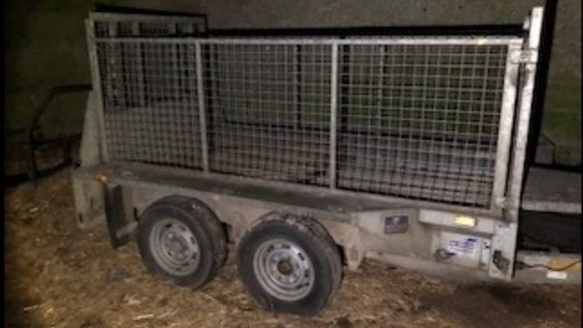 Owner sought after trailer found abandoned in farmyard