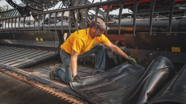 How to save downtime when replacing belting on balers