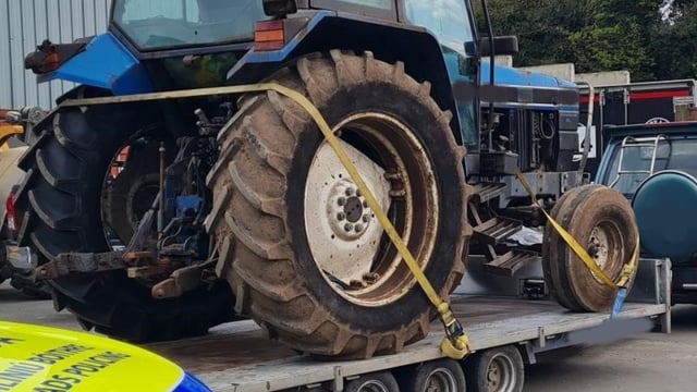 4x4 towing tractor seized 'with proceedings to follow'