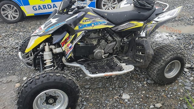 Quad 'eventually brought to a halt' and seized in Offaly