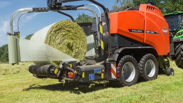 Kuhn round balers to test and weigh bales in the field