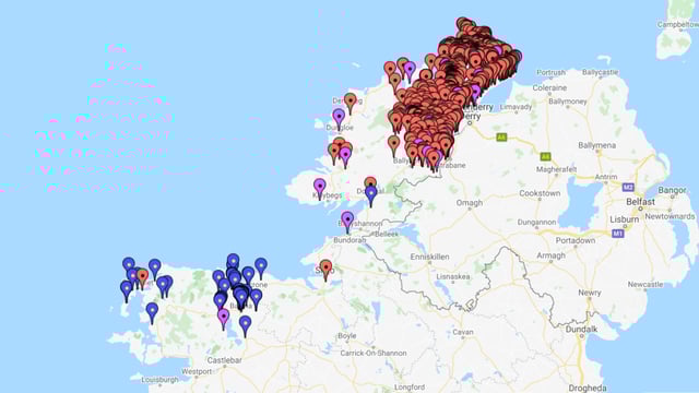 Mica map - farmers sought to  highlight extent of problem