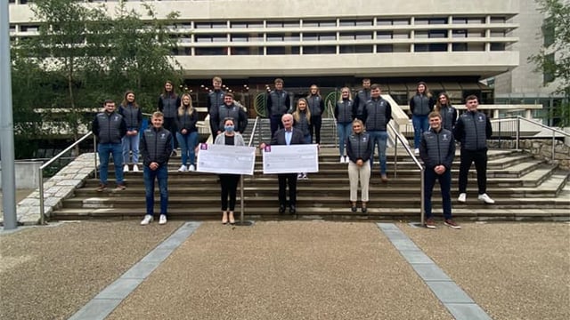 UCD AgSoc donates cheques to chosen charities