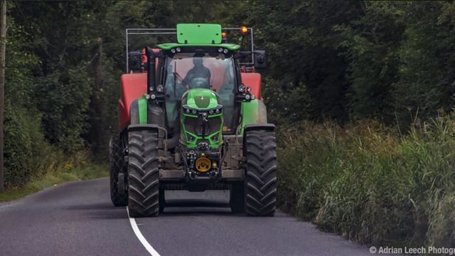 What is needed for a tractor to be suitable for Irish roads?