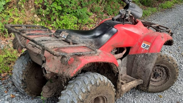 Owner sought for quad found on walking path