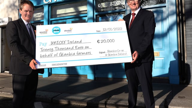 Glanbia supports UNICEF's vaccination programme with €20k donation