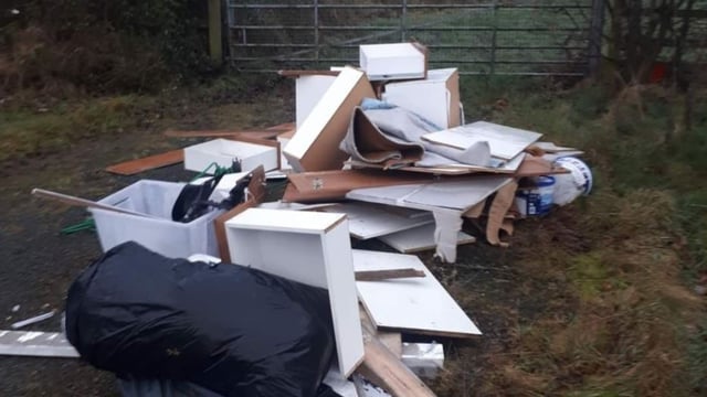 Gardaí seek info after kitchen dumped at rural spot