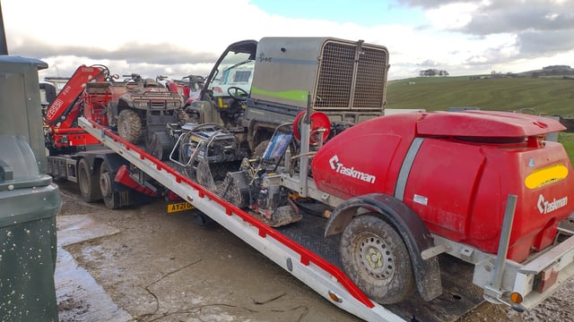 Stolen farm machinery and trailers found in UK police raids