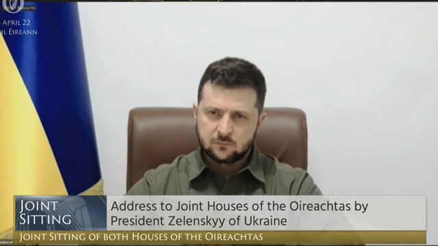 'They are putting mines in the fields' Ukraine president tells Oireachtas