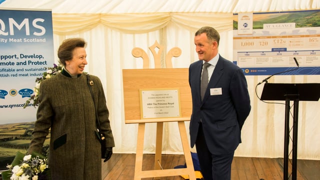 Princess Royal opens Dunbia Highland Meats