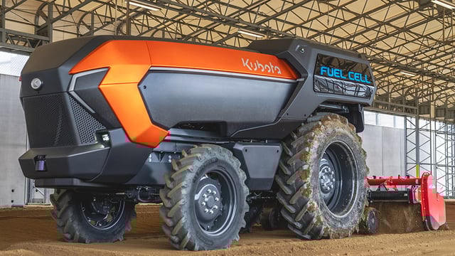 Kubota pursues hydrogen fuel cell power with autonomous tractor