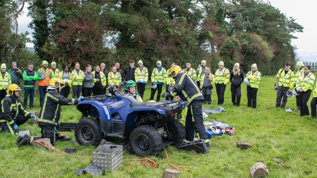 Paramedic students undertake farm injury response course
