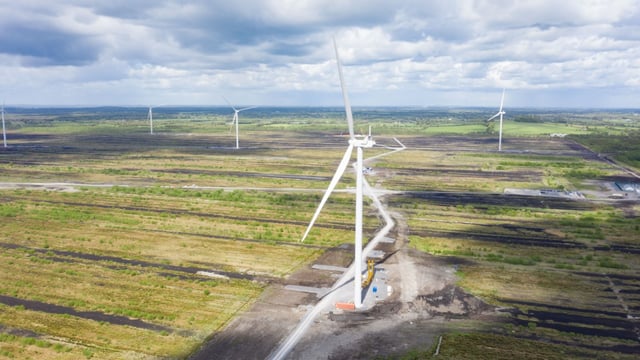 Bord na Móna: New wind farm starts supply to national grid