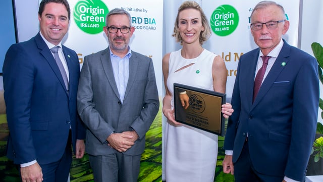 Aurivo recognised for sustainability at Origin Green awards