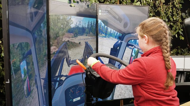 First showing of tractor simulators at Ploughing 2022