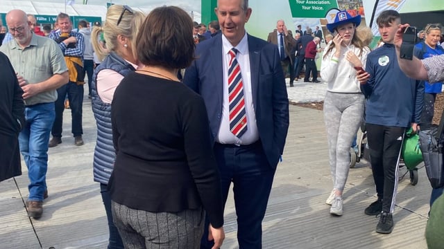 Edwin Poots attends attends Ploughing for first time
