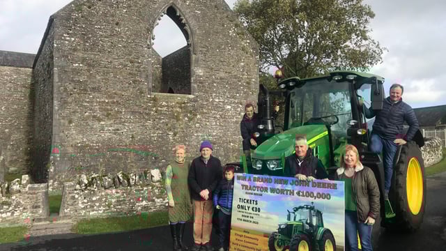 Clough raffles tractor to fundraise for community centre