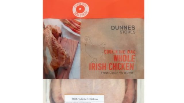 Recall for batch of Dunnes Stores 'cook in the bag' chicken