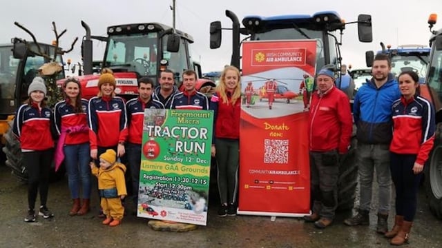 Freemount Macra charity tractor run for LauraLynn Foundation