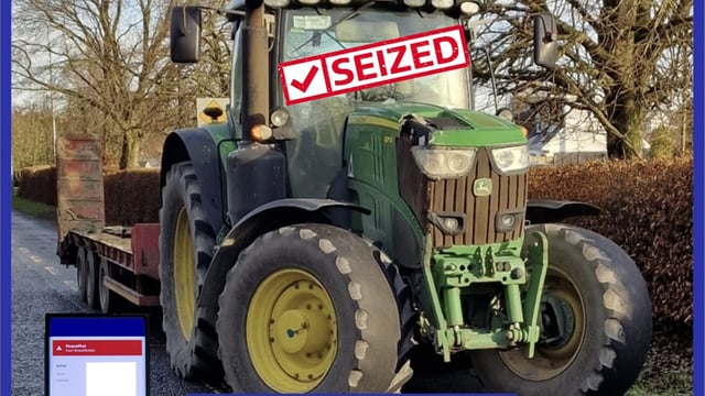 Gardaí arrest disqualified tractor driver in Co. Laois