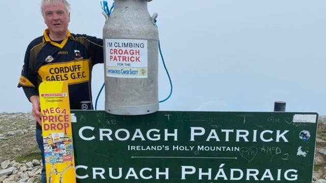 Creamery can brought to top of Croagh Patrick to raise money for charity