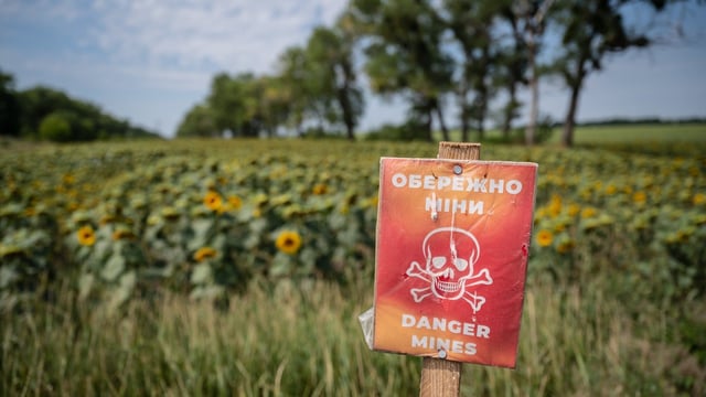 War torn agricultural land in Ukraine to be cleared