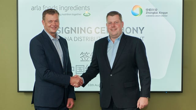 Arla Foods subsidiary signs distribution agreement in China