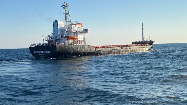 Ukrainian Black Sea port resumes grain exports