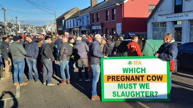 Cork IFA protest over derogation cut in Carrigaline