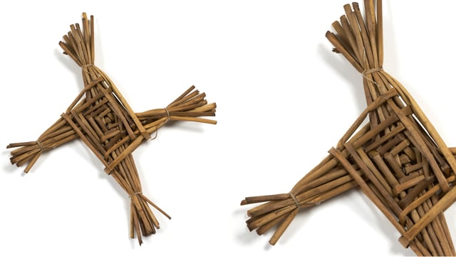 Keeping the tradition of St. Brigid's cross-making alive