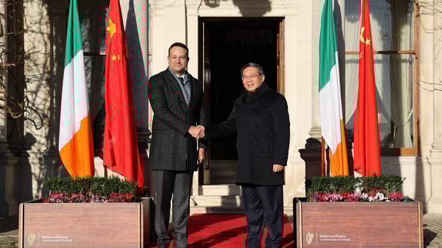 Chinese Premier dines on Irish beef during lunch with Taoiseach