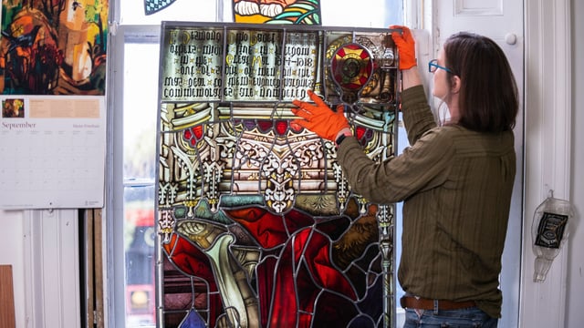 Historic stained glass window unveiled at Johnstown Castle