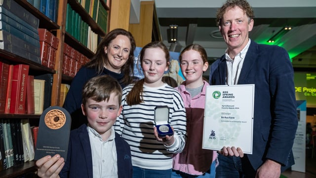 Watch: Cork dairy farm wins RDS sustainability award