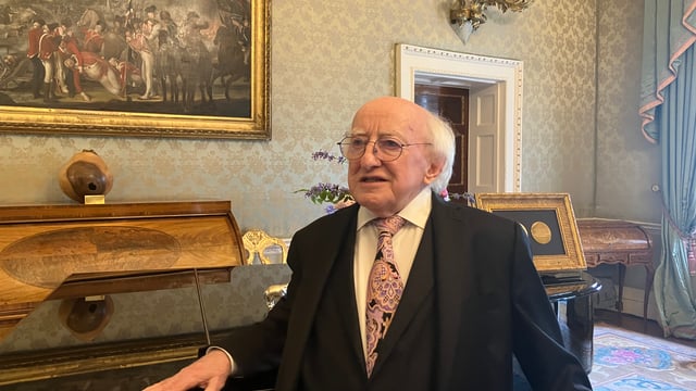 Watch: President Higgins says Ireland should produce different dairy products