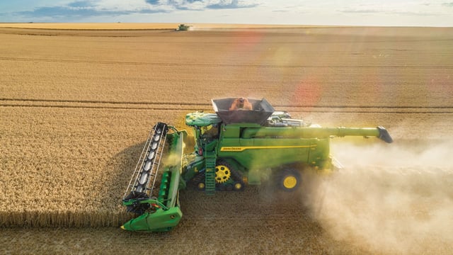 Spring barley harvest in Co. Mayo: What a difference a year makes
