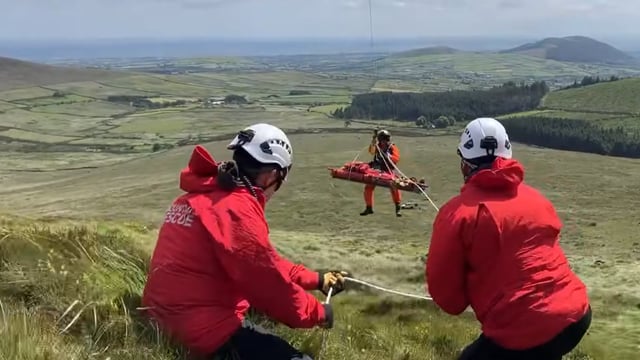 Dramatic rescue for farmer and his dog from the Mourne Mountains