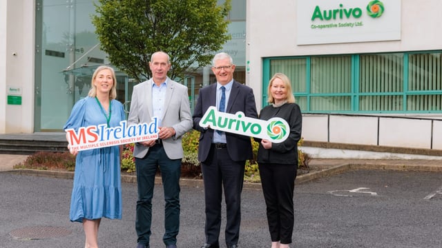 MS Ireland announced as Aurivo charity partner of the year