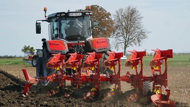 On-land plough and power harrows from Pottinger