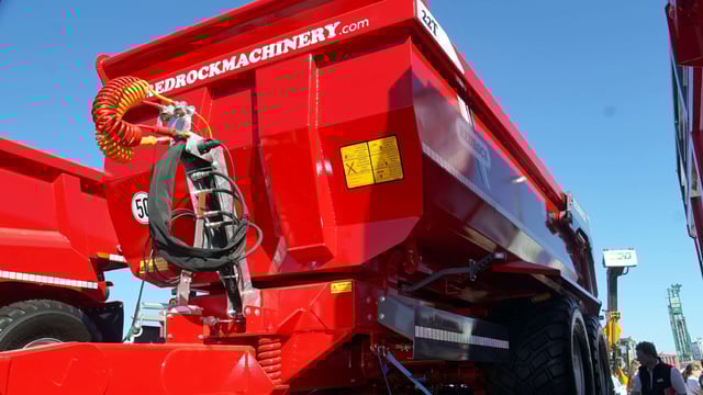 Machinery: New mixer and half-pipe dump trailer from Redrock