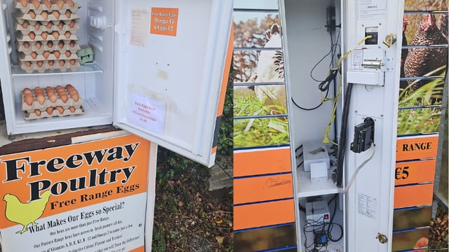 About €200 stolen from egg vending machine in Limerick