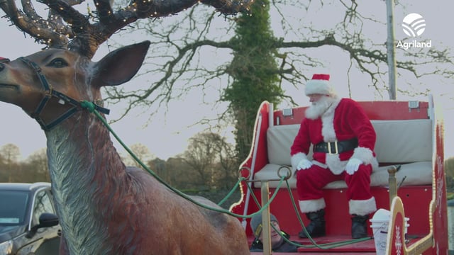 Watch: Tractor mechanic moonlights as Santa in aid of Temple Street