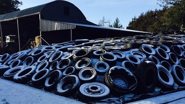 Preparing the milking parlour for this winter's frost