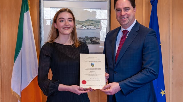 UCD student wins women in agriculture studies award