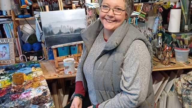 Artist draws on childhood farming memories for paintings