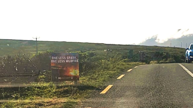 Warning sign removed from 'fire blackspot' on Achill Island