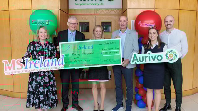 Aurivo Co-op raises €40,000 for MS Ireland